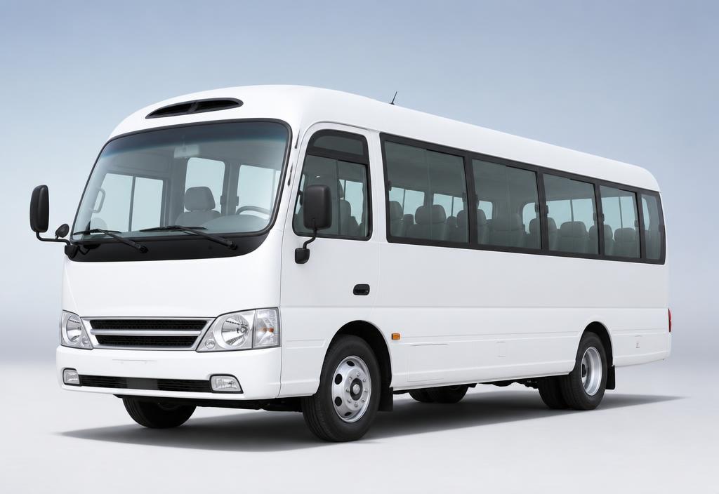 Белый автобус Hyundai County на 24 места
